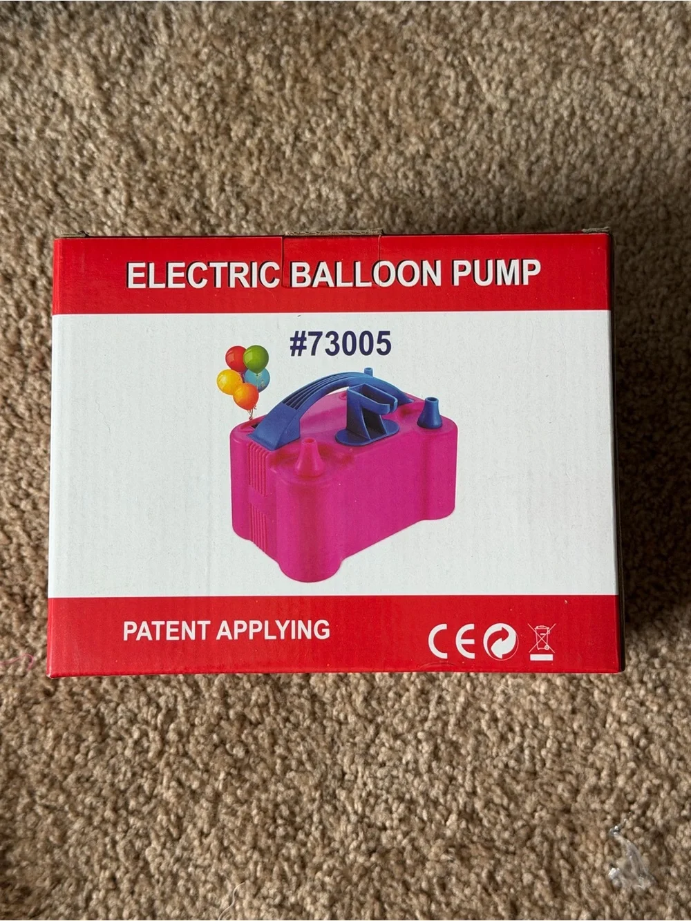 Portable Electric Air Balloon Pump with Dual Nozzle and Balloon Tie Tool